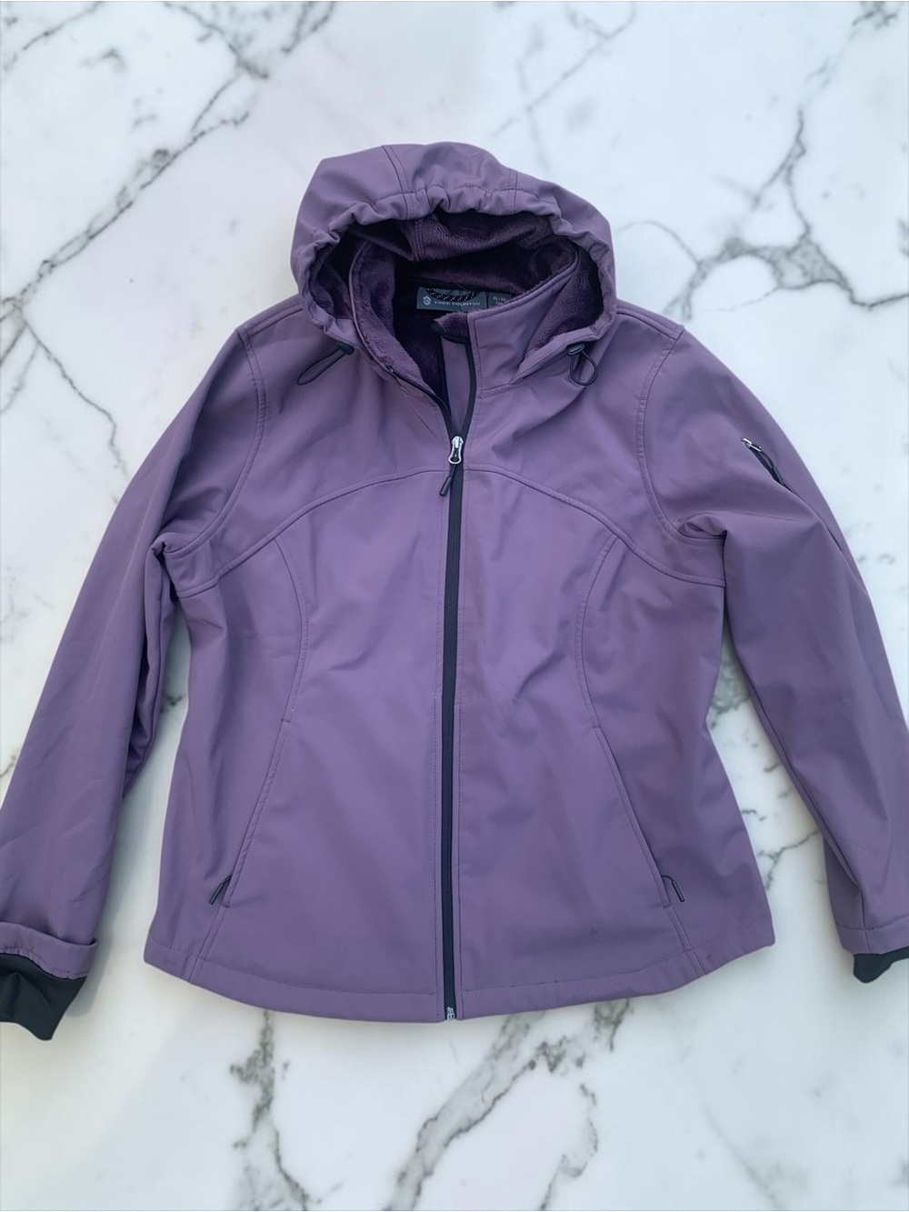 Free Country Purple Women's Softshell Hooded Jacket XL